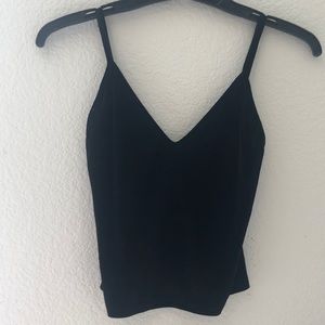 Brandy Melville-Velvet black tank